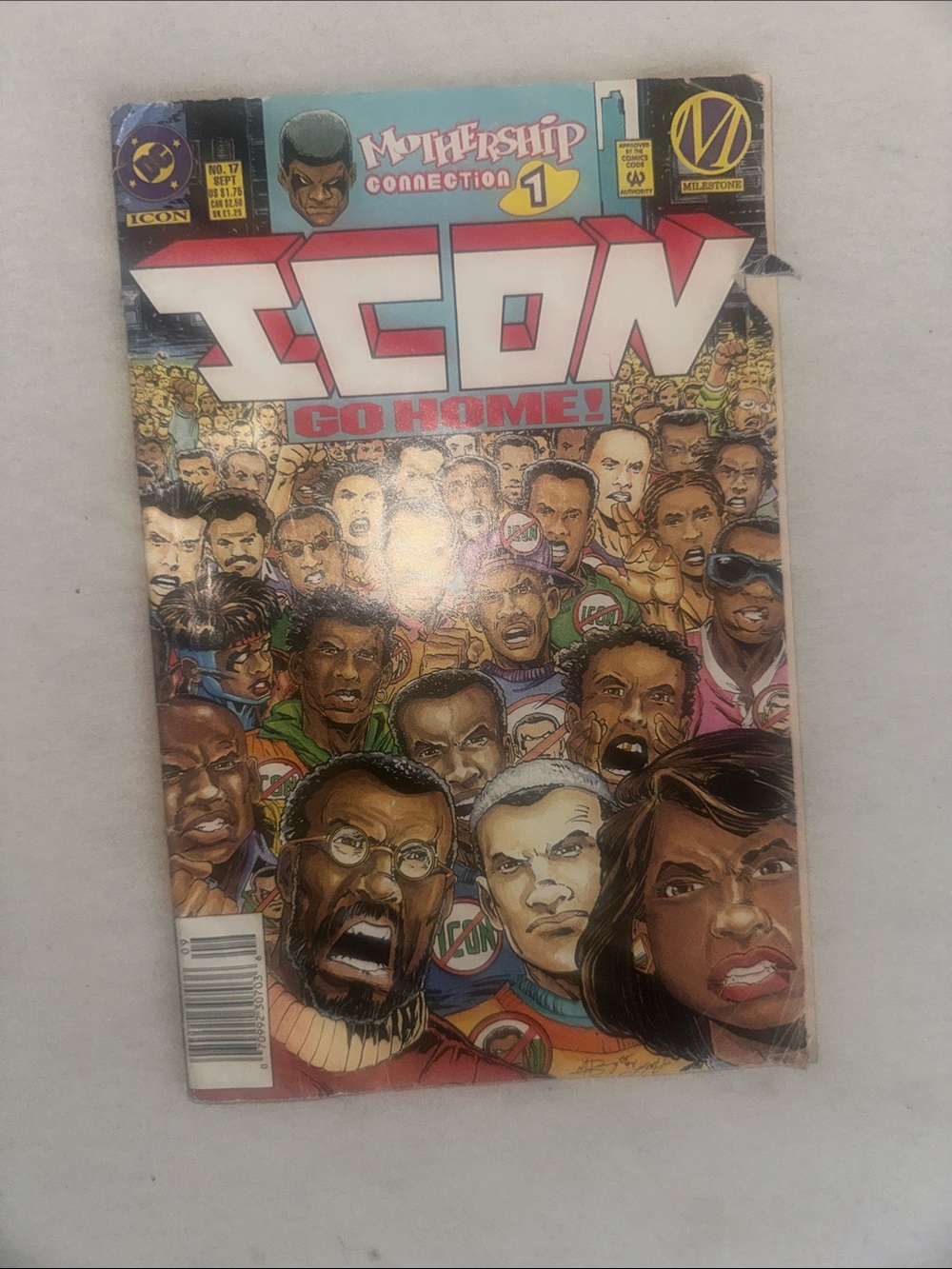 Vintage Collectible ICON Comic Book "Go Home!" Issue with Multicolor Cover